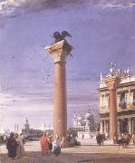 The Column of St Mark in Venice (mk09), Richard Parkes Bonington